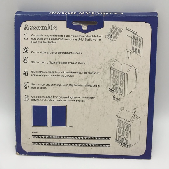 Vintage Master Plan Model Buildings Kit Georgian Mansion Set Merchants House - Picture 4 of 11